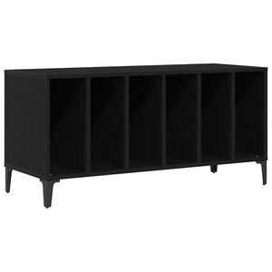 vidaXL Skrinka na gramof&oacute;nov&eacute; platne Čierny dub 100 x 38 x 48 cm