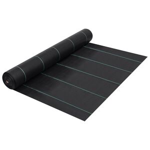 vidaXL Tkanina proti burine PP 1x10 m čierna