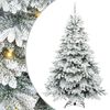 vidaXL Umel&yacute; vianočn&yacute; stromček s 300 LED-i Biela 240 cm PE a PVC