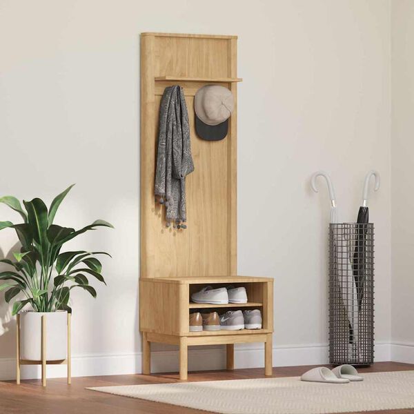 vidaXL Skriňa do predsiene FLORO Včel&iacute; hned&yacute; 50 x 40 x 158 cm