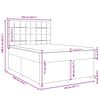 vidaXL Boxspring posteľ s matracom kr&eacute;mov&yacute; 140x190 cm l&aacute;tka