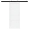 vidaXL Posuvn&eacute; dvere Biela a čierna 83 x 202 cm