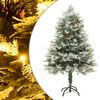 vidaXL Osvetlen&yacute; vianočn&yacute; stromček so &scaron;i&scaron;kami, zelen&yacute; 150 cm, PVC a PE