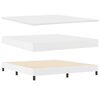 vidaXL Posteľ s pružinov&yacute;m r&aacute;mom Biela 180 x 200 cm Umel&aacute; koža