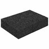 vidaXL Pad z gumov&yacute;ch gran&uacute;l na dvor Čierny 6 x 9 x 2 cm Guma