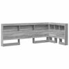vidaXL Úložné čelo s poličkou Sivý Sonoma 80 cm Kompozitné drevo