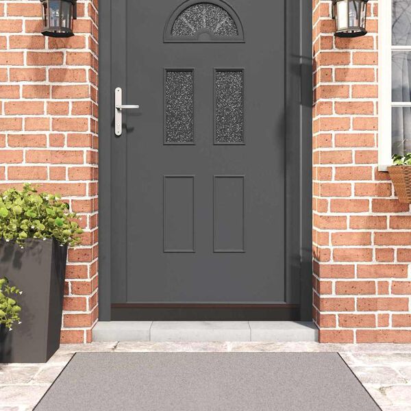 vidaXL Samolepiace tesnenia dver&iacute; s kefou 6 pcs Hned&aacute; 100 cm