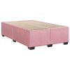 vidaXL Boxspring posteľ s matracom, ružov&aacute; 120x190 cm, zamat