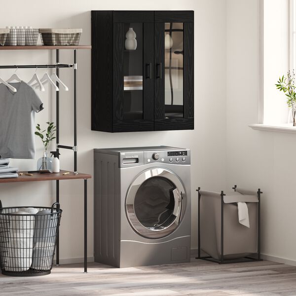 vidaXL Serv&iacute;rovacia skriňa Čierny dub 69,5 x 34 x 90 cm