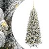vidaXL Umel&yacute; vianočn&yacute; stromček Biela 120 cm PVC a plast a oceľ a PE
