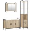 vidaXL Set kabinetov do k&uacute;peľne 3 ks Dub sonoma 40 x 36 x 200,5 cm
