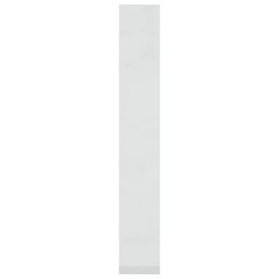 vidaXL Knižnica/deliaca stena lesklá biela 60x30x198 cm