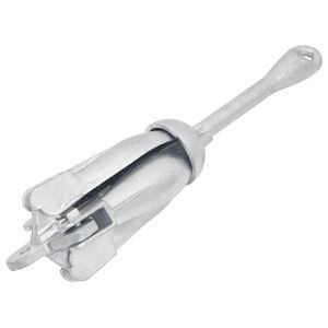 vidaXL Skladacia kotva strieborná 4 kg žiarovo pozinkovaná liatina