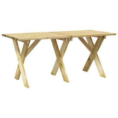 vidaXL Záhradný stôl 160x73x70 cm impregnovaná borovica