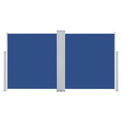 vidaXL Zaťahovacia bočná markíza, modrá 100x600 cm