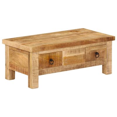 vidaXL Konferenčný stolík z mangového dreva 90x45x35 cm