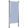 vidaXL Vonkaj&scaron;ia roleta modro-biela 100x270 cm l&aacute;tka a oceľ