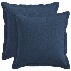 vidaXL Podložka s vank&uacute;&scaron;om HOUTEN 2 ks Modr&aacute; Falo&scaron;n&yacute; ľan