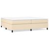 vidaXL Posteľn&yacute; r&aacute;m s boxspringom kr&eacute;mov&aacute; 200x200 cm l&aacute;tka