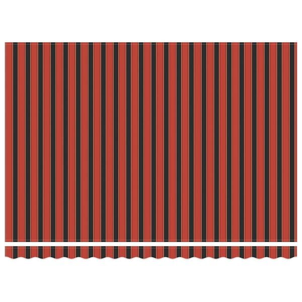 vidaXL Zaťahovacia mark&iacute;za oranžov&aacute; a hned&aacute; 4,5x3 m l&aacute;tka a hlin&iacute;k