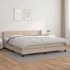 vidaXL Boxspring posteľ s matracom kapuč&iacute;nov&aacute; 200x200 cm umel&aacute; koža