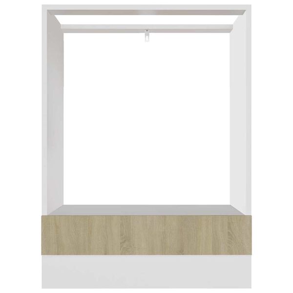 vidaXL Skrinka na r&uacute;ru &ldquo;Riga&rdquo;, dub sonoma 60x46x81,5 cm