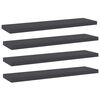 vidaXL Pr&iacute;davn&eacute; police 4 ks, siv&eacute; 40x10x1,5 cm, drevotrieska