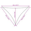 vidaXL Tieniaca plachta, oxford, trojuholn&iacute;kov&aacute; 5x5x6 m, sivohned&aacute;