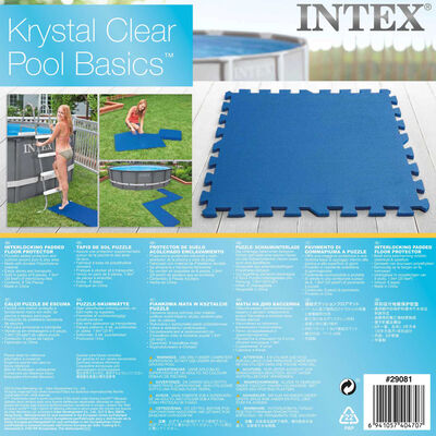 Intex Bazénové podlahové chrániče 8 ks 50x50 cm modrý