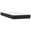 vidaXL Posteľn&yacute; r&aacute;m boxspring s matracom čierny 90x220 cm zamat