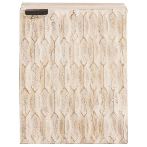 vidaXL Zavesen&yacute; kabinet do k&uacute;peľne s poličkou Biela 38 x 33 x 48 cm