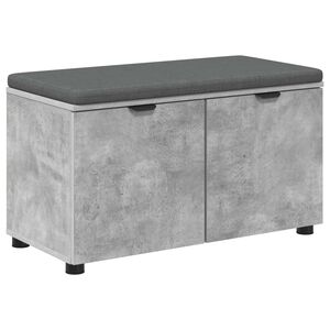 vidaXL Predsieňov&aacute; lavica s vank&uacute;&scaron;om Bet&oacute;novo Siv&aacute; 80 x 38 x 46 cm
