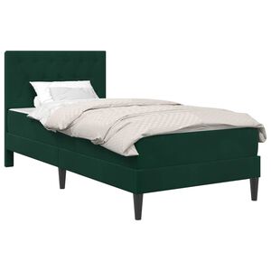 vidaXL R&aacute;m postele s matracom Tmavozelen&aacute; 80 x 200 cm Zamat