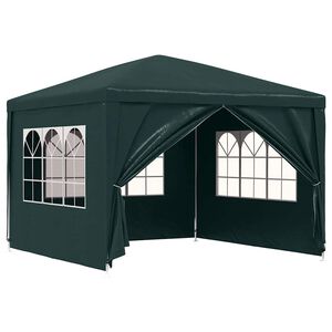 vidaXL P&aacute;rty stan 3x3 m, zelen&yacute;