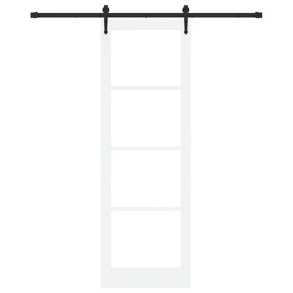 vidaXL Posuvn&eacute; dvere Biela a čierna 78 x 232 cm