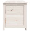 vidaXL Vonkaj&scaron;&iacute; box na vank&uacute;&scaron;e biely 100x50x56 cm jedľov&yacute; mas&iacute;v