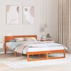 vidaXL Rám postele Včelí hnedý 160 x 200 cm Masívne borovicové drevo