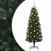 vidaXL Umel&yacute; vianočn&yacute; stromček s guľami 120 cm 150 LED Tepl&aacute; biela