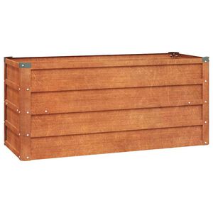 vidaXL Vyv&yacute;&scaron;en&yacute; z&aacute;hradn&yacute; z&aacute;hon, hrdzav&yacute; 100x40x45 cm, cortenov&aacute; oceľ