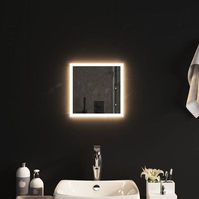 vidaXL LED kúpeľňové zrkadlo 30x30 cm