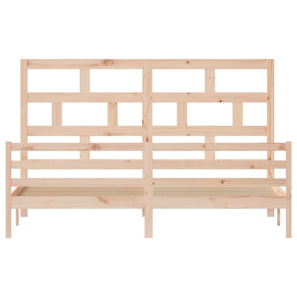 vidaXL Posteľný rám masívna borovica 200x200 cm