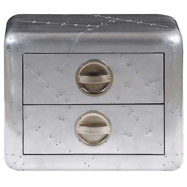 vidaXL Odkladací stolík s 2 zásuvkami, vintage letecký štýl