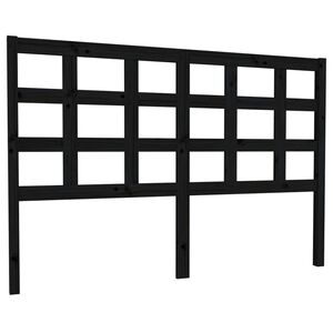 vidaXL Čelo postele čierne 145,5x4x100 cm mas&iacute;vna borovica
