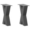 vidaXL Nohy konferenčn&eacute;ho stol&iacute;ka v tvare X, 2 ks, antracitov&eacute;, 28 x (42-43) cm, oceľ