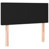 vidaXL Posteľný rám boxspring s matracom čierny 90x190 cm látka