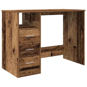 vidaXL P&iacute;sac&iacute; st&ocirc;l, star&eacute; drevo 102x50x76 cm, kompozitn&eacute; drevo