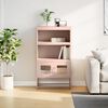vidaXL Highboard Pink 68x39x123 cm Oceľ