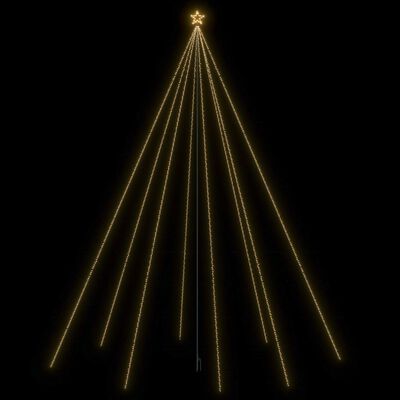 vidaXL LED vodopádové svetlá na vianočný stromček interiérové a exteriérové 1300 LED diód 8 m