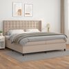 vidaXL Boxspring posteľ s matracom kapuč&iacute;nov&aacute; 200x200 cm umel&aacute; koža