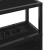 vidaXL Úložné čelo s poličkou Čierny dub 75 cm Kompozitné drevo